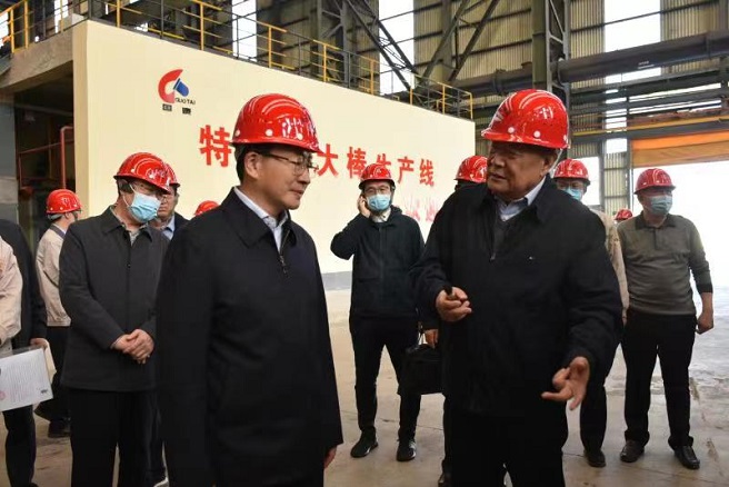 河南省委常委、省政府副省长周霁来我公司调研